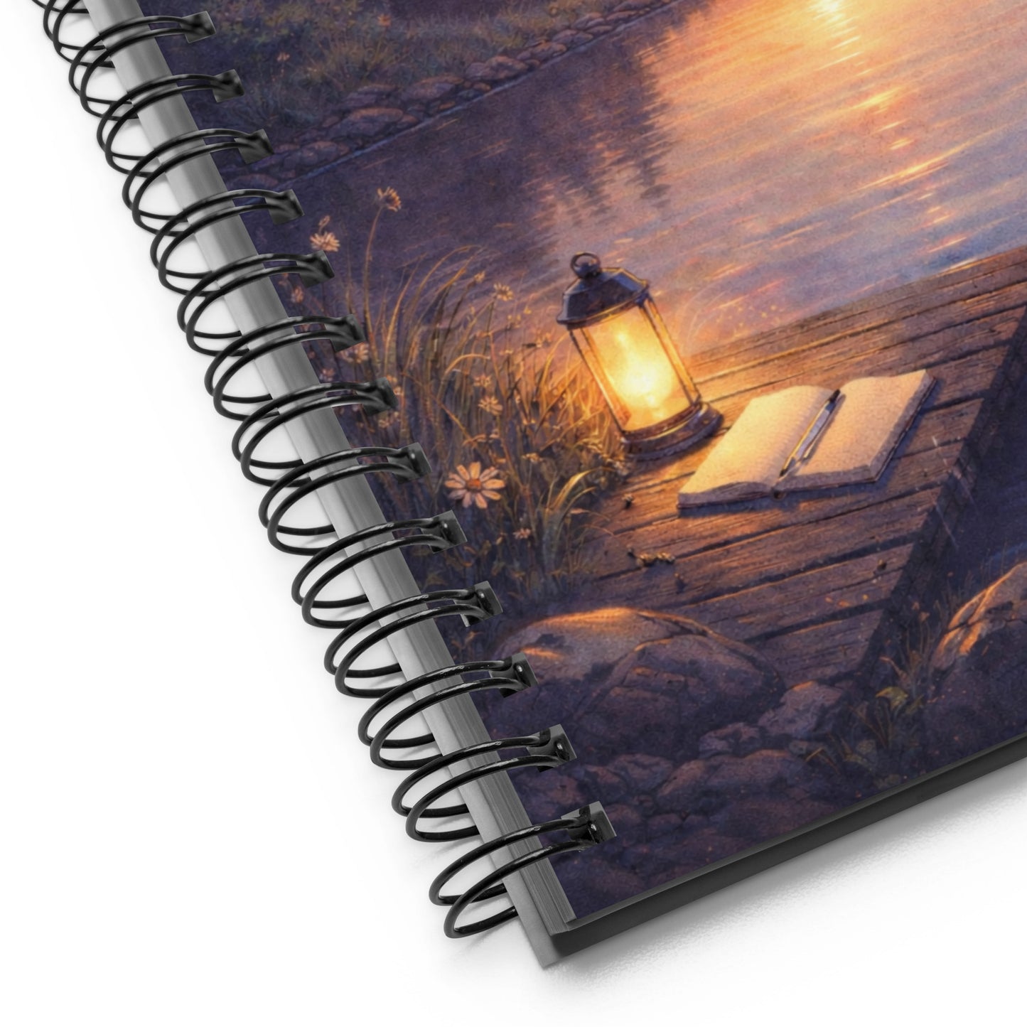 Geöffnetes Dotted-Notizbuch A5 mit Punktraster-Seiten für Journaling, Reflexion & freies Schreiben.